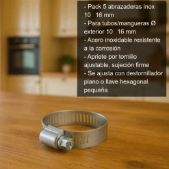 Abrazadera - 5 x 10-16 mm