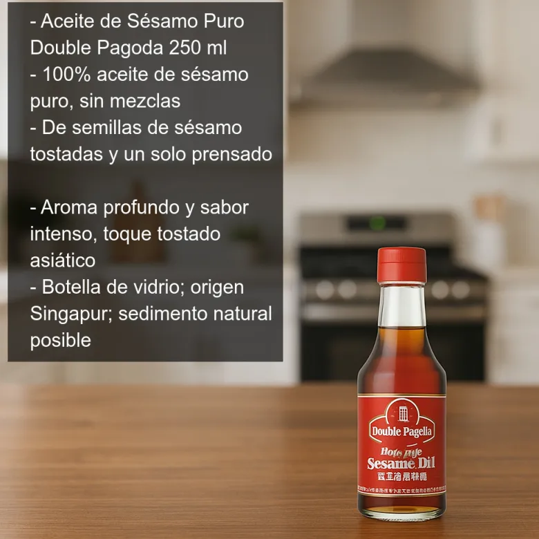 Aceite de sésamo puro - 250 ml