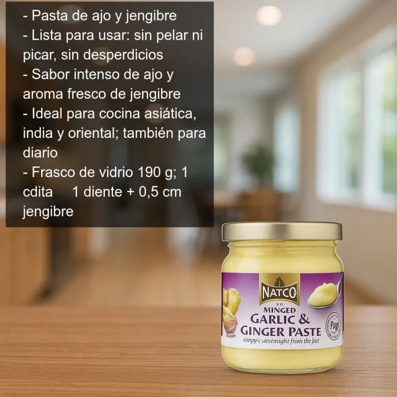 Ajo y jengibre en pasta - 190g
