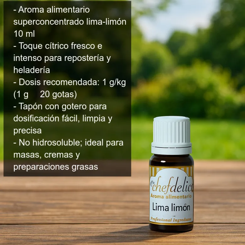 Aroma alimentario de lima limón - 10ml