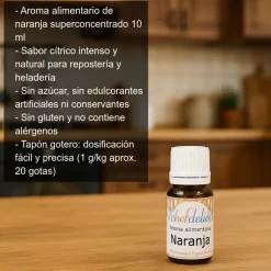 Aroma alimentario de naranja - 10 ml.