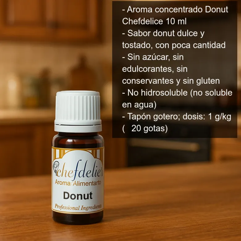 Aroma concentrado de Donut - 10 ml