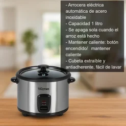 Arrocera eléctrica automática - 1 litro