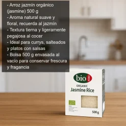Arroz jazmín orgánico - 500g