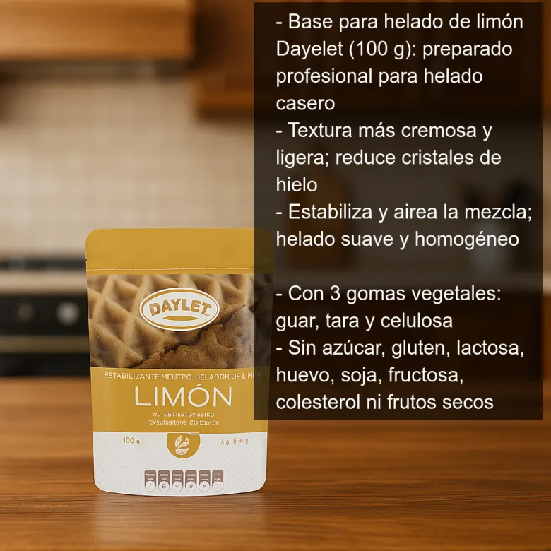 Base para helado de limón - 100g
