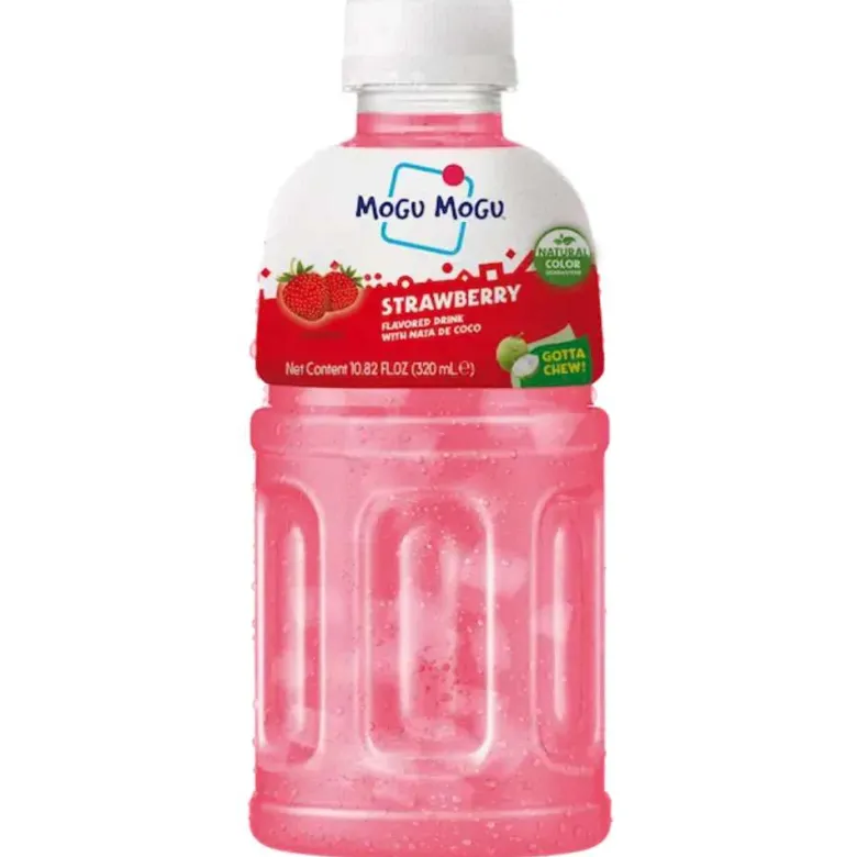 Bebida Mogu Mogu sabor a fresa - 320 ml