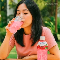 Bebida Mogu Mogu sabor a fresa - 320 ml