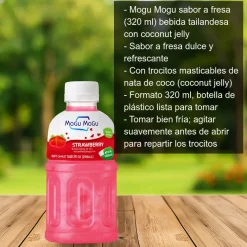 Bebida Mogu Mogu sabor a fresa - 320 ml