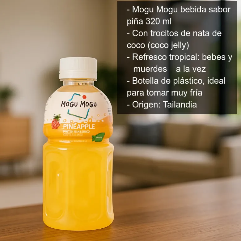 Bebida Mogu Mogu sabor a piña - 320 ml