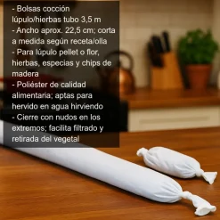 Bolsas para cocción de lúpulo y hierbas - 3,5 m
