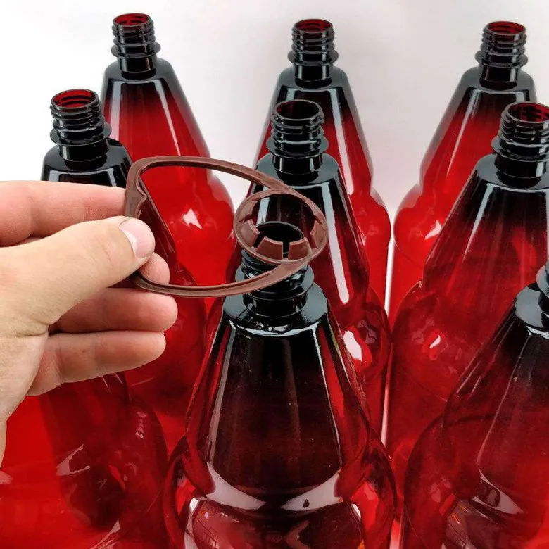 Botellas ámbar PET de 2,5 litros - 9 unidades