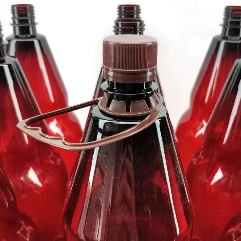 Botellas ámbar PET de 2,5 litros - 9 unidades