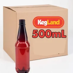 Botellas ámbar PET de 500 ml - 24 unidades