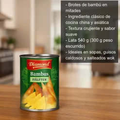 Brotes de bambú en mitades - 300 g