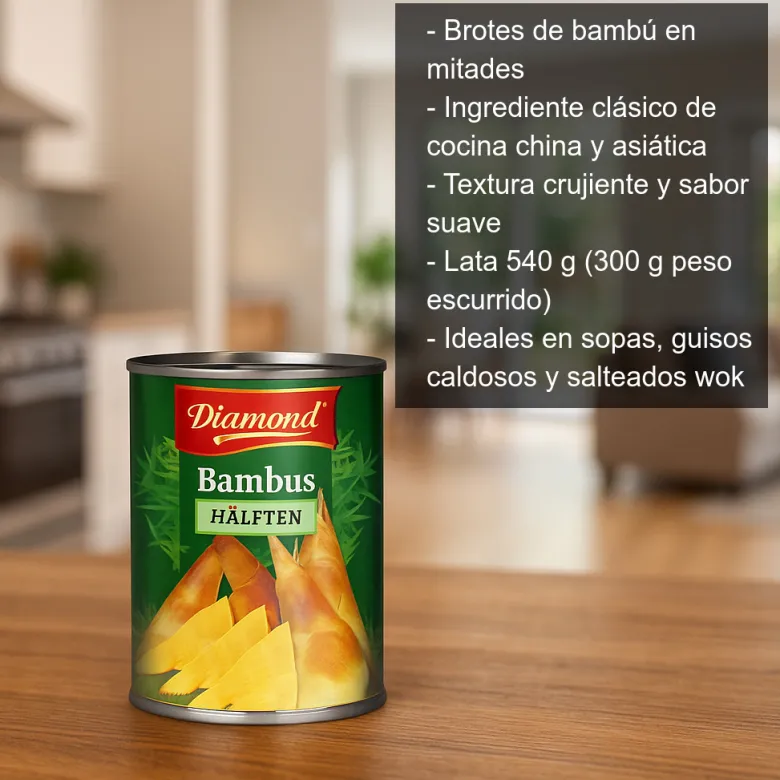 Brotes de bambú en mitades - 300 g