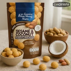 Cacahuetes recubiertos sésamo y coco - 75 g
