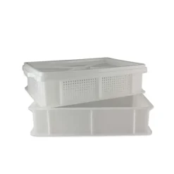 Caja doble con espátula para hacer y madurar quesos - 40x30x21cm