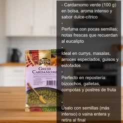 Cardamomo verde - Bolsa de 100 g
