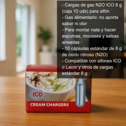 Cargas de gas para sifón - 10 uds