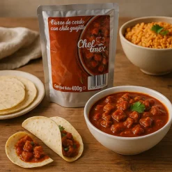Carne preparada de cerdo con chile guajillo - 400g