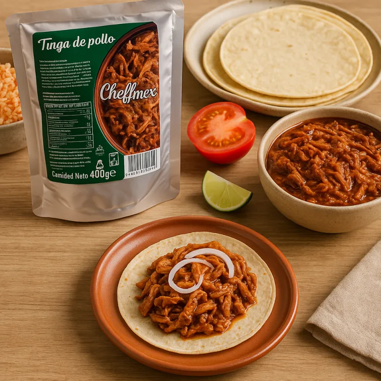 Carne preparada Tinga de pollo - 400g