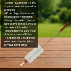 Cepillo lavabotellas - 45 cm