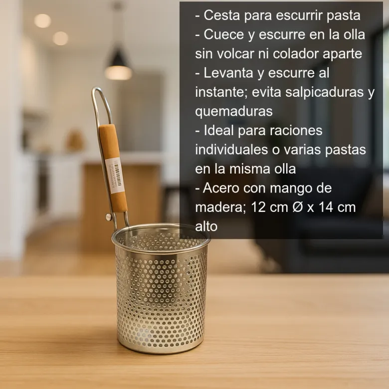 Cesta para escurrir pasta