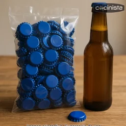 Chapas 26 mm azules - 100 uds