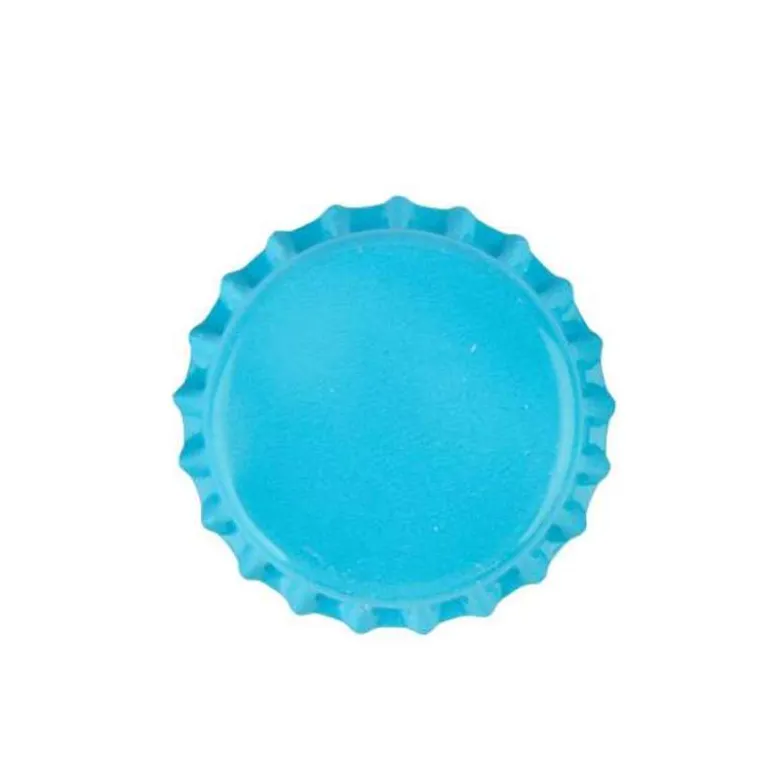 Chapas 26 mm azul turquesa anti-O2 - 100 uds