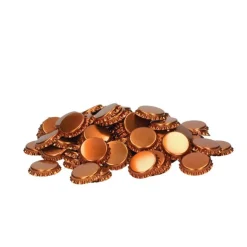 Chapas 26 mm color bronce - 100 uds