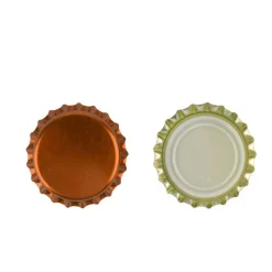 Chapas 26 mm color bronce - 100 uds