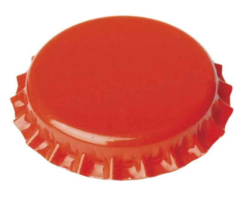 Chapas 26 mm naranjas - 100 uds