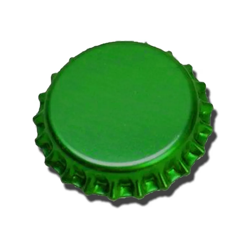 Chapas 26 mm verdes - 100 uds