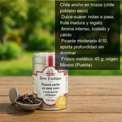 Chile ancho en trozos - 45 g