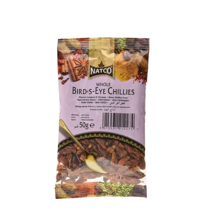 Chile ojo de pájaro entero - 50 g