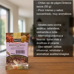Chile ojo de pájaro entero - 50 g