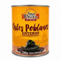 Chiles Poblanos enteros en salmuera - 780g
