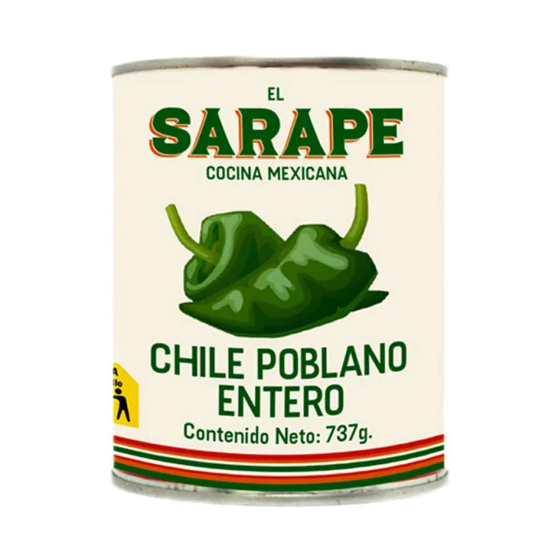 Chiles Poblanos Enteros - 737g