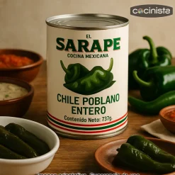 Chiles Poblanos Enteros - 737g