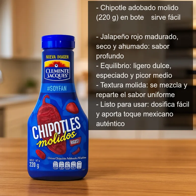 Chipotle adobados molidos "sirve fácil" - 220g