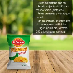 Chips de plátano con sal - 250g