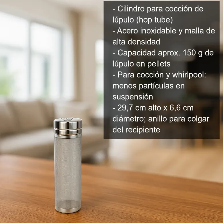 Cilindro para cocción de lúpulo
