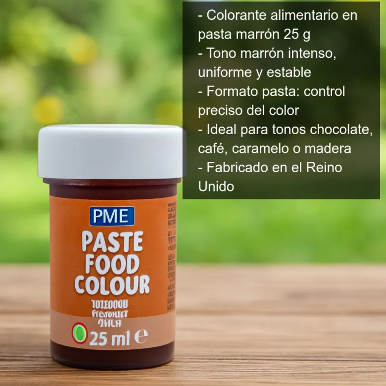 Colorante alimentario color marrón - 25g