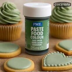 Colorante alimentario color verde salvia - 25ml