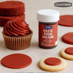 Colorante alimentario color rojo ladrillo - 25ml