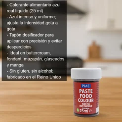 Colorante alimentario color rojo ladrillo - 25ml