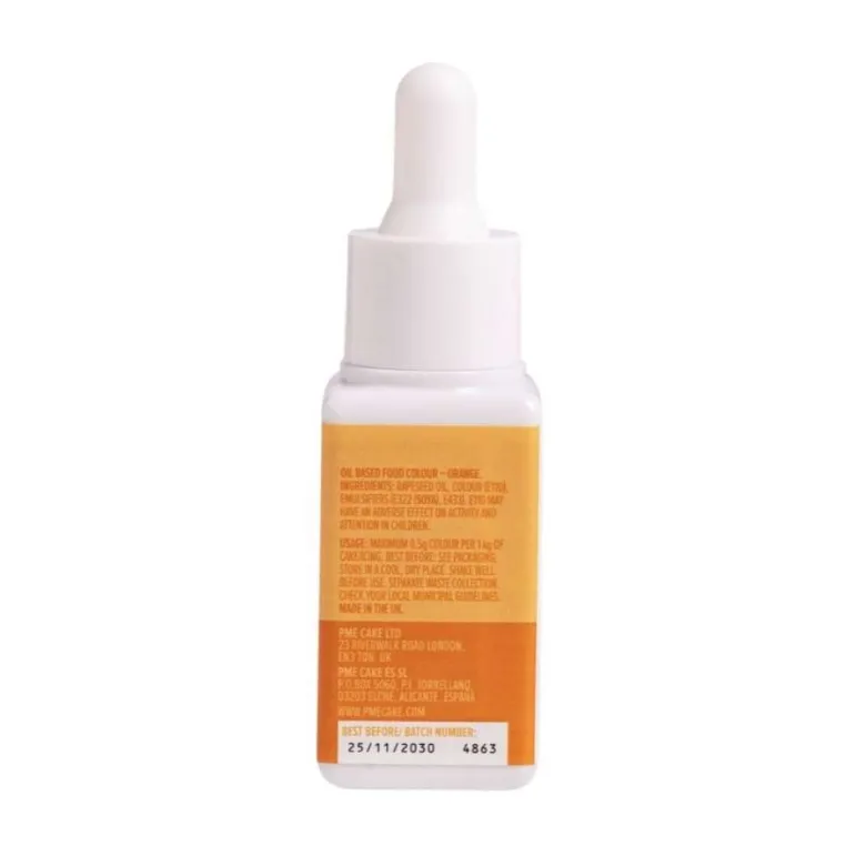Colorante alimentario color naranja liposoluble - 20ml