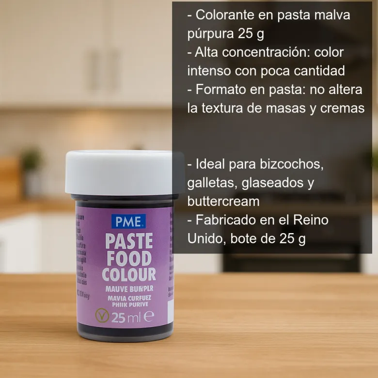 Colorante alimentario malva púrpura - 25g