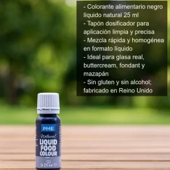 Colorante alimentario negro - 25ml