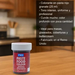Colorante alimentario rojo granate - 25 ml